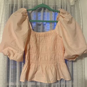 NWT FRANCESCA’S COLLECTION MIAMI WOMEN’S PUFF SLEEVES TOP